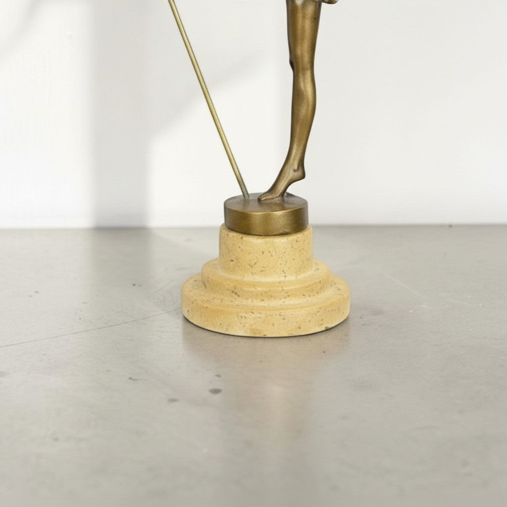 Sculpture bronze danseuse au cerceau style Art Déco, vue 12
