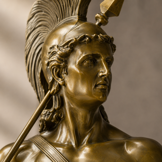 Sculpture en bronze Jason et la Toison d'Or sur marbre, vue 2