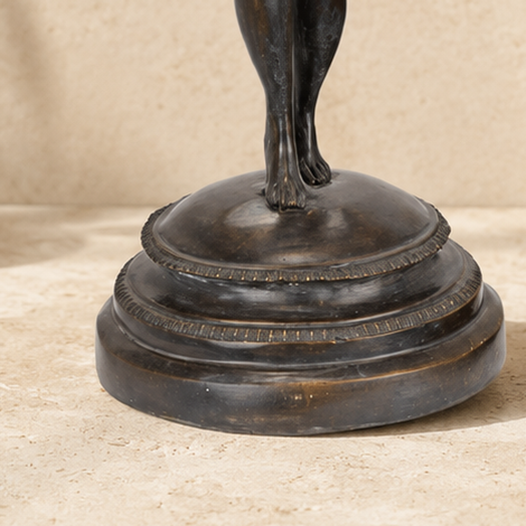 Sculpture en bronze patiné, figure féminine ailée, vue 7