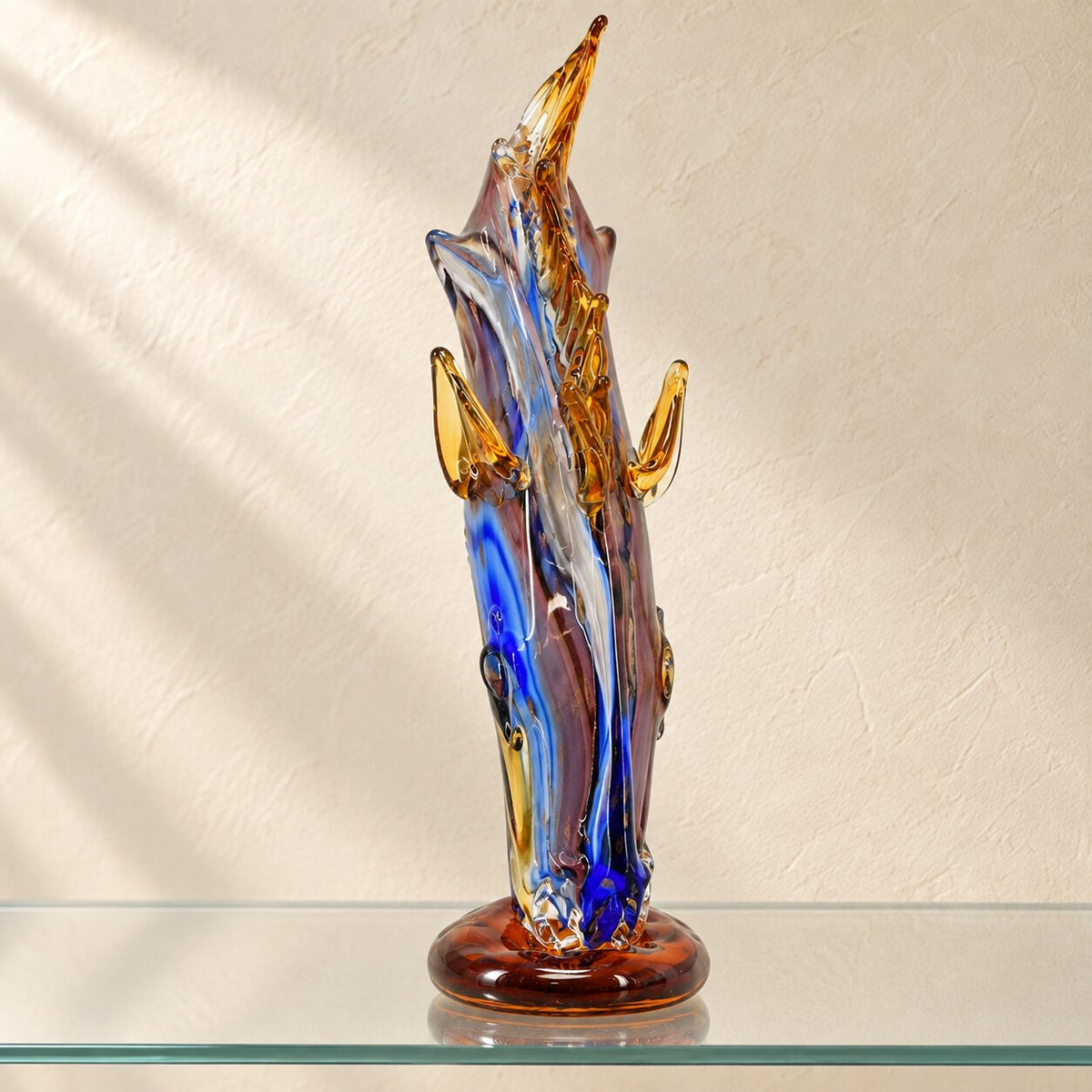 Vase tête de cheval en verre soufflé style Murano, vue d'ensemble, vue 2