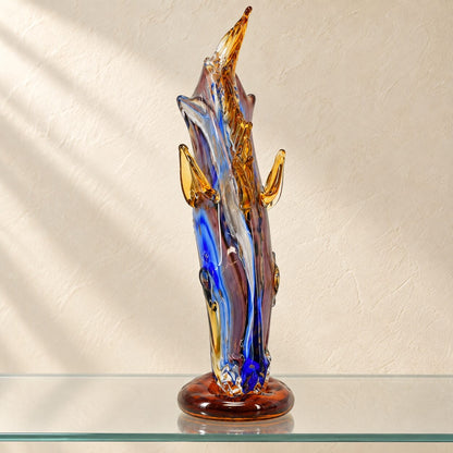 Vase tête de cheval en verre soufflé style Murano, vue d'ensemble, vue 2