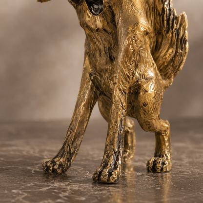 Bronze de Vienne polychrome, renard joueur de cartes, vue 6