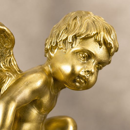 Coupe en cristal sur monture bronze doré aux putti, vue 2
