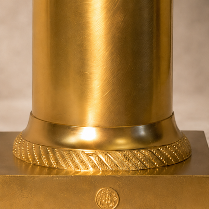 Coupe Médicis en bronze doré sur colonne, style Empire, vue 6