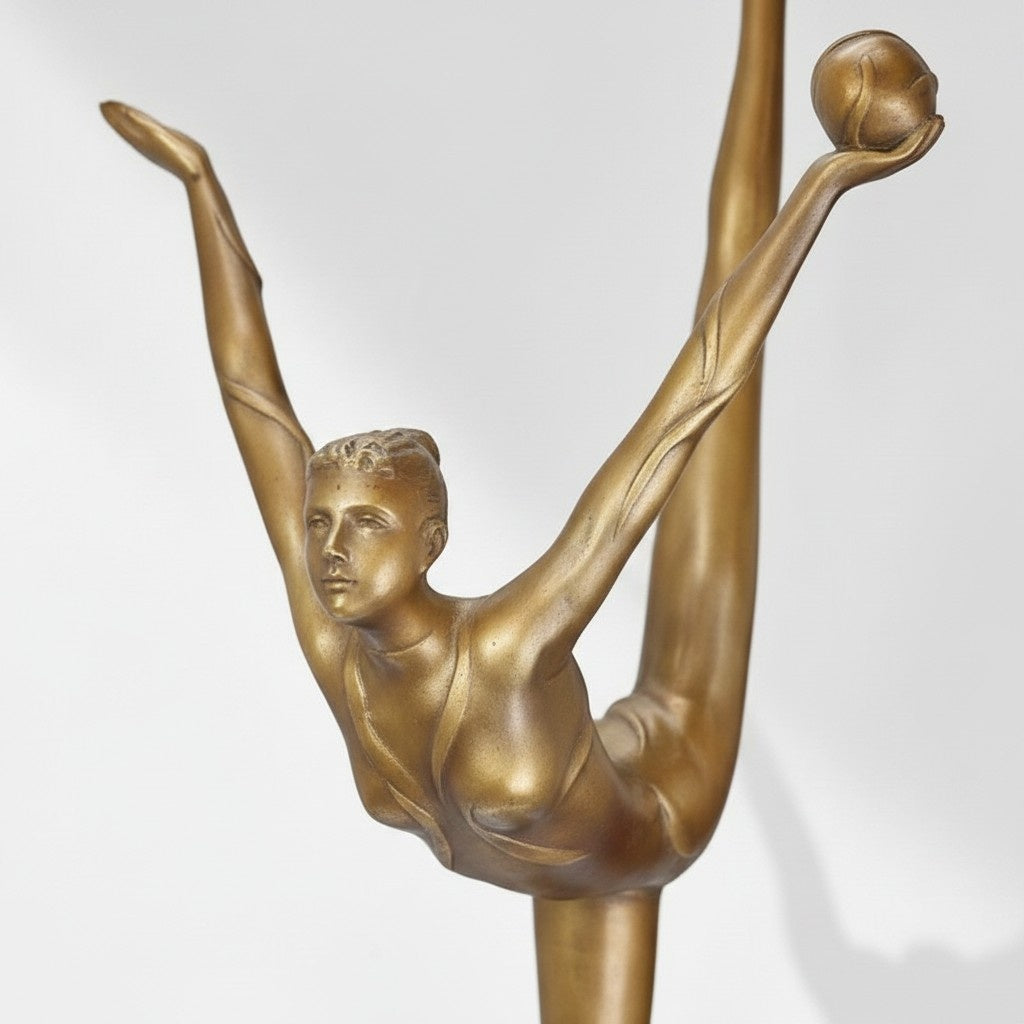 Sculpture bronze danseuse au ballon style Art Déco, vue 8