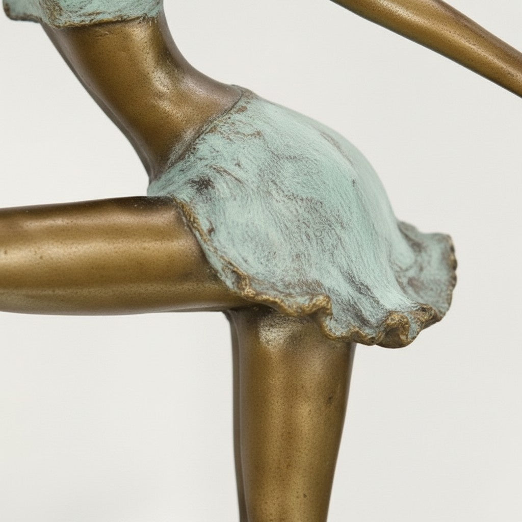 Sculpture bronze danseuse au cerceau style Art Déco, vue 9