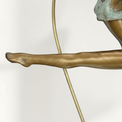Sculpture bronze danseuse au cerceau style Art Déco, vue 10