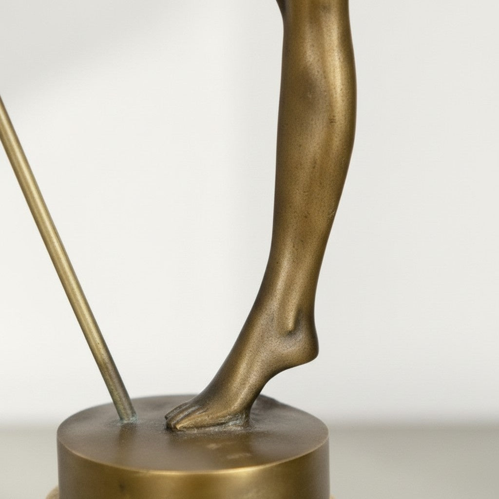 Sculpture bronze danseuse au cerceau style Art Déco, vue 11