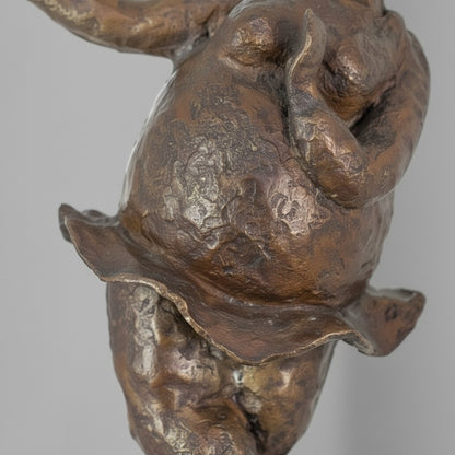 Sculpture bronze danseuse aux formes généreuses style Botero, vue 6