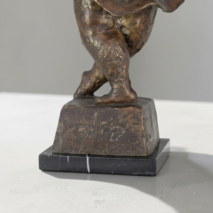 Sculpture bronze danseuse aux formes généreuses style Botero, vue 9