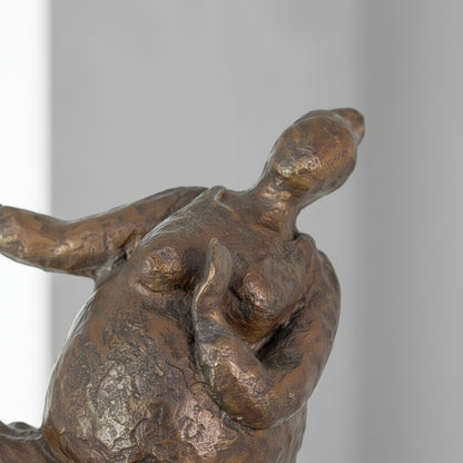 Sculpture bronze danseuse aux formes généreuses style Botero, vue 10