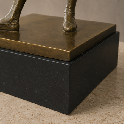 Petite danseuse de quatorze ans en bronze d'après Degas, vue 6