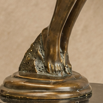 Sculpture bronze Art Déco femme nue en mouvement, vue 6