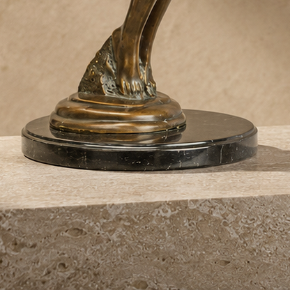 Sculpture bronze Art Déco femme nue en mouvement, vue 7