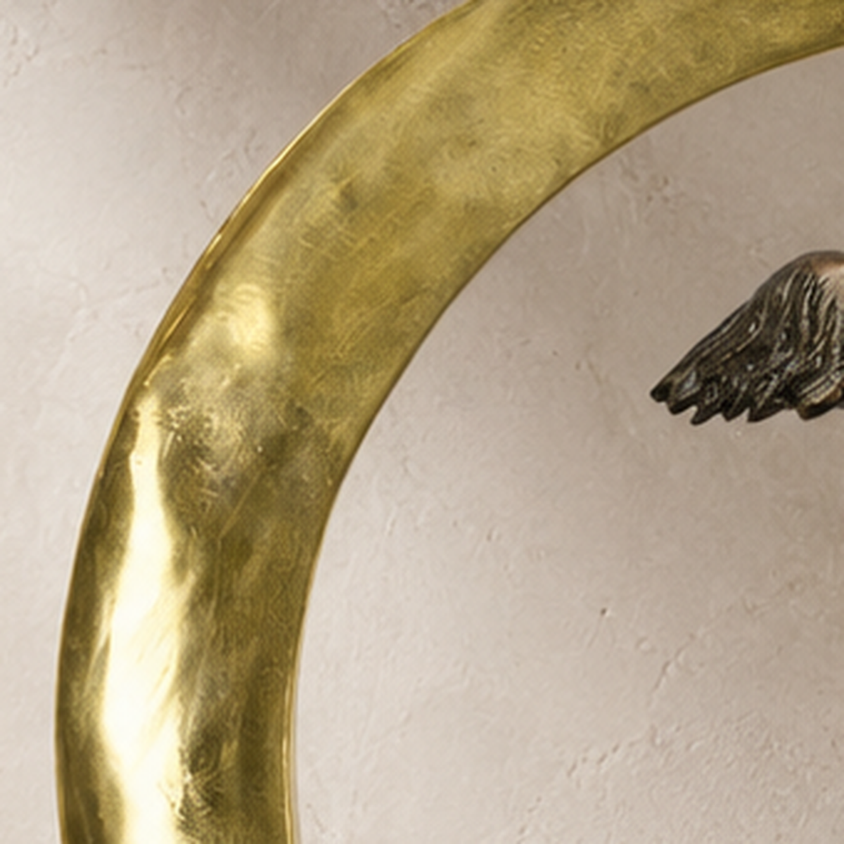 Sculpture bronze Art Déco femme nue sur croissant de lune, vue 5