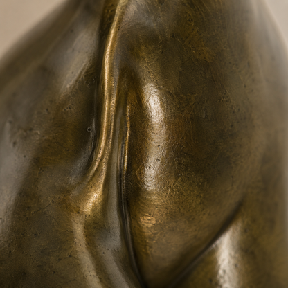 Sculpture bronze danseuse Art Déco sur socle marbre, vue 5