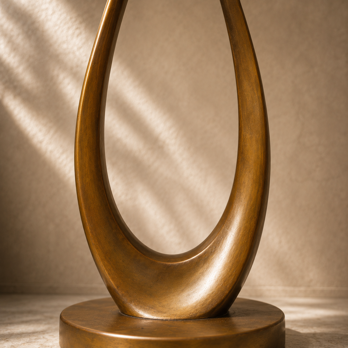 Sculpture bronze deux grues stylisées, forme abstraite, vue 6