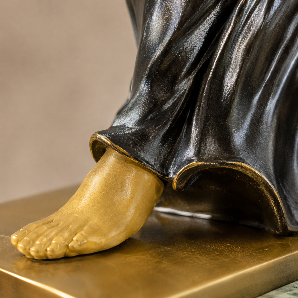 Sculpture danseuse orientale en bronze et ivoirine Art Déco, vue 5