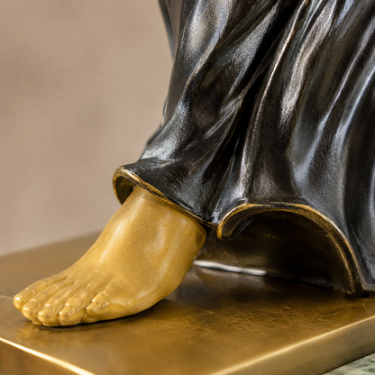 Sculpture danseuse orientale en bronze et ivoirine Art Déco, vue 5
