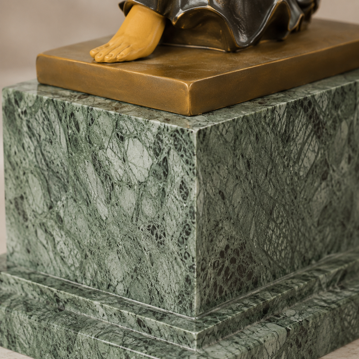 Sculpture danseuse orientale en bronze et ivoirine Art Déco, vue 6
