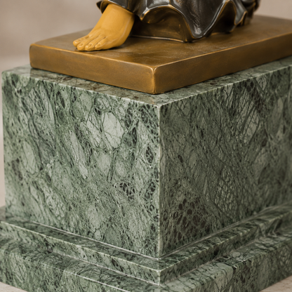 Sculpture danseuse orientale en bronze et ivoirine Art Déco, vue 6