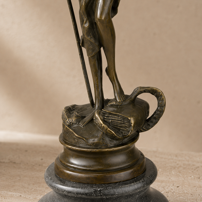 Sculpture en bronze Dame Justice avec balance et glaive, vue 6