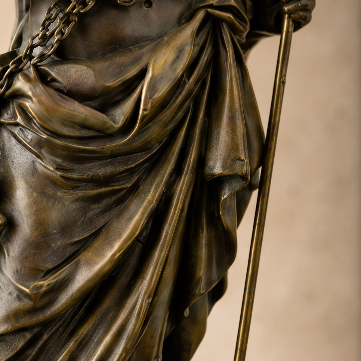 Sculpture en bronze Hadès et Cerbère sur socle marbre, vue 5