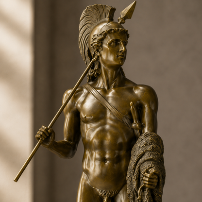 Sculpture en bronze Jason et la Toison d'Or sur marbre, vue 3