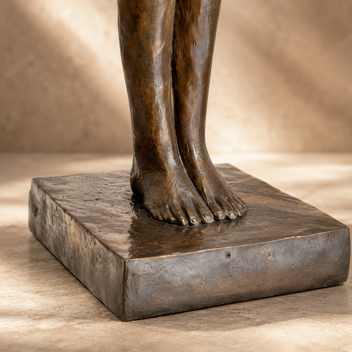 Sculpture en bronze, nu féminin debout style moderniste, vue 7