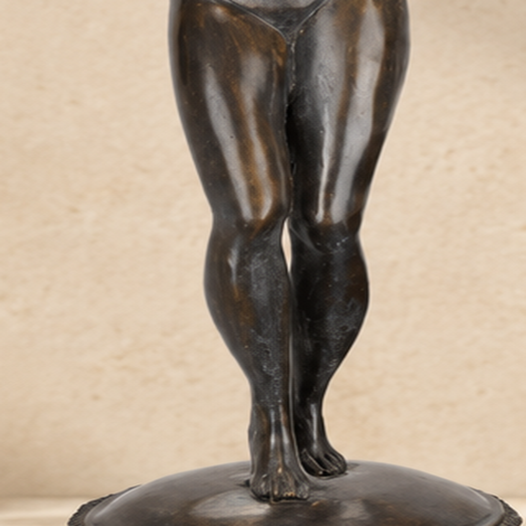 Sculpture en bronze patiné, figure féminine ailée, vue 6