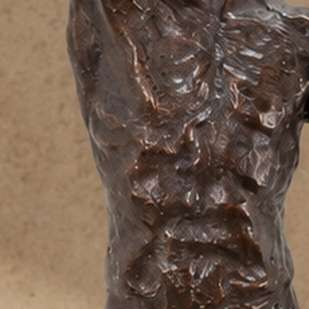 Sculpture en bronze patiné, nu masculin d'après Rodin, vue 5