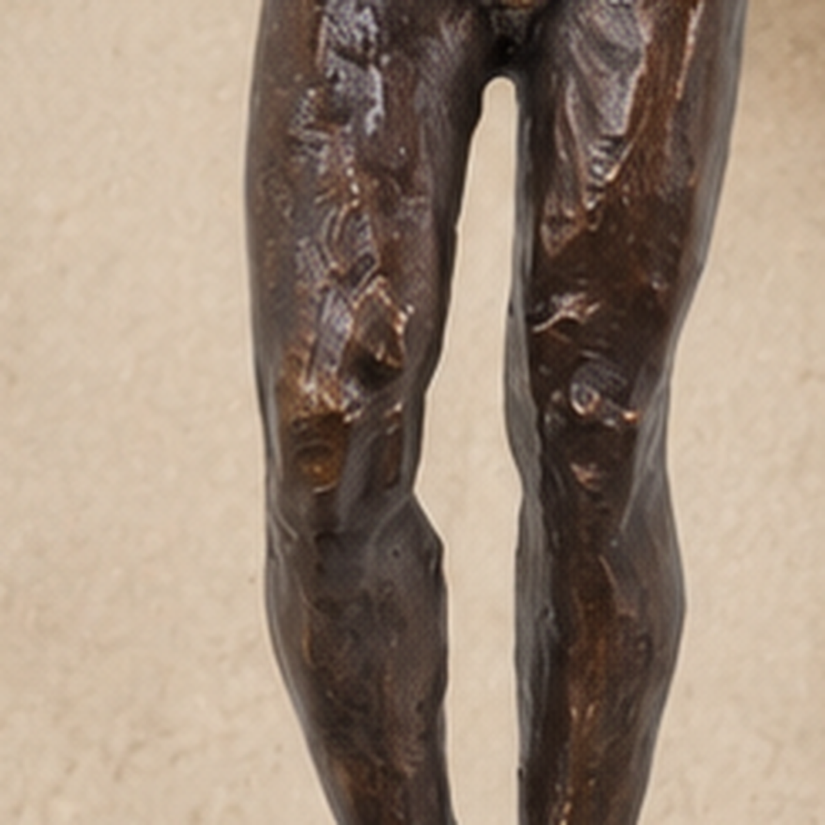 Sculpture en bronze patiné, nu masculin d'après Rodin, vue 6